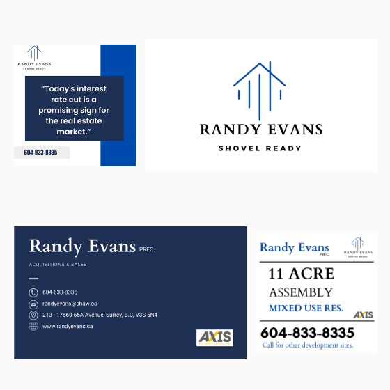 photo of branding project for Randy Evans